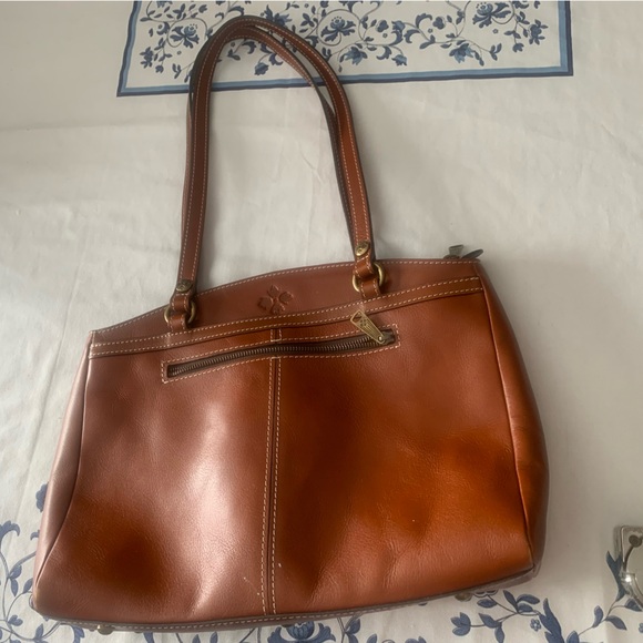 Patricia Nash Handbags - Patricia Nash Poppy Heritage Tote in cognac brown full-grain leather